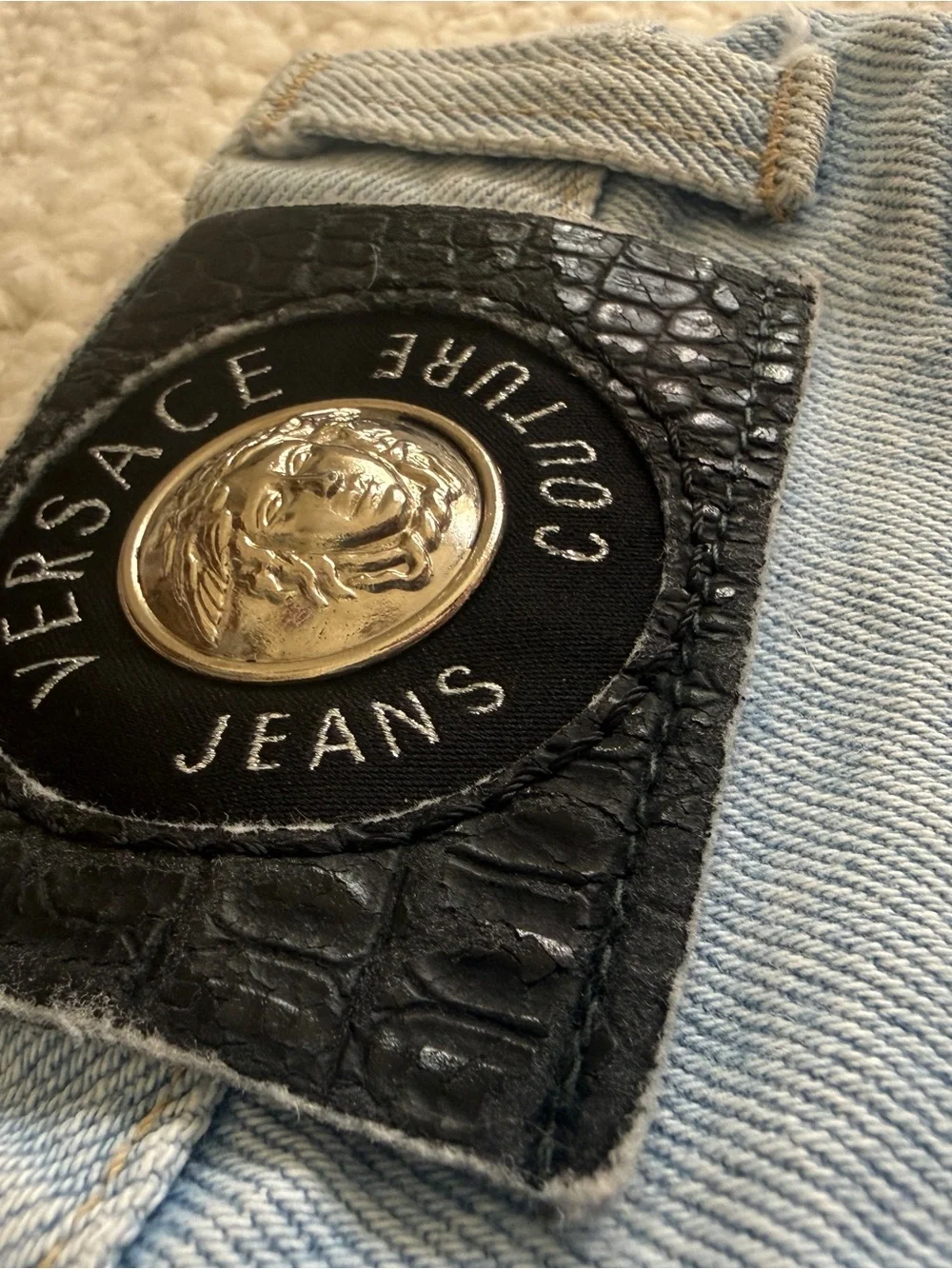 Versace denim shorts